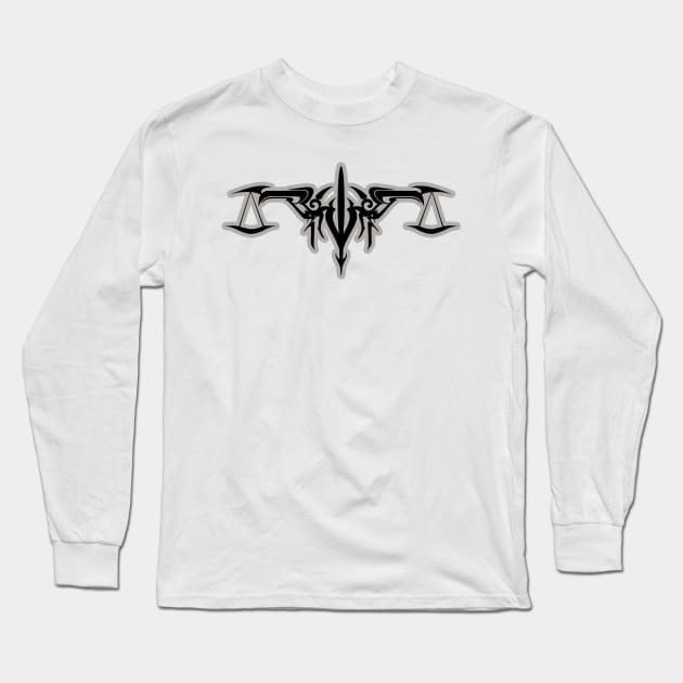 Libra Tribal Astrological Sign Long Sleeve T-Shirt by Love Wild Letters